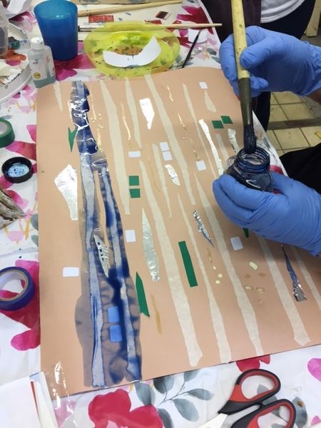 First technique looking at ink and tape