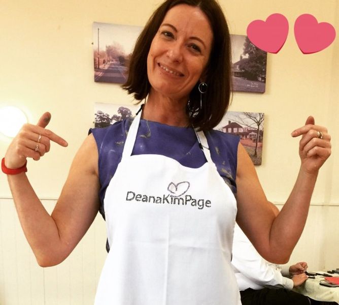 Deana's new branded apron - Deana Kim Page