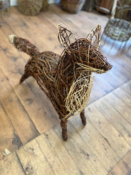 Fox willow sculpture by Joe Gregory