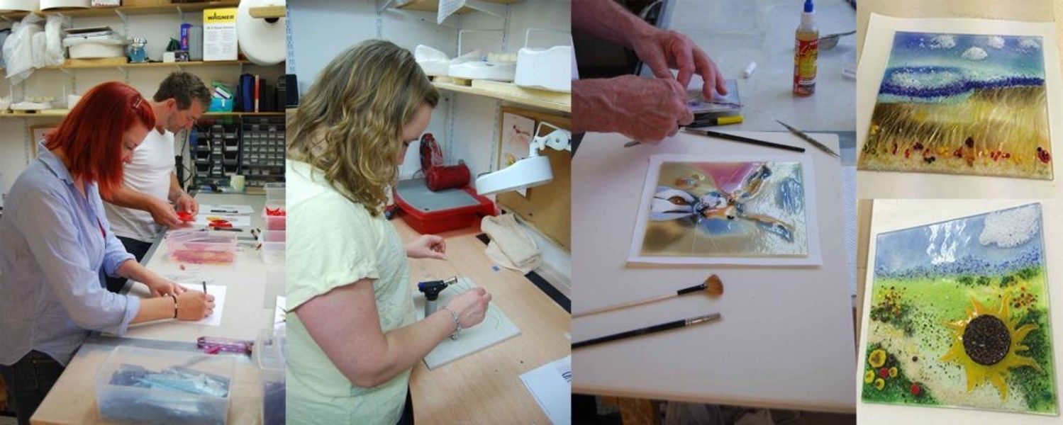 Glass Fusing courses with Laura Hart