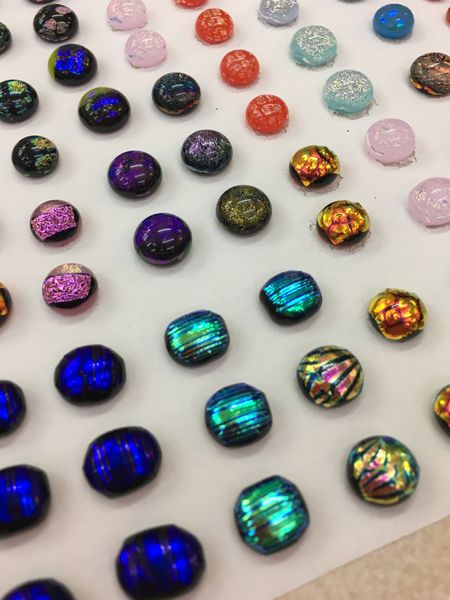 If fused glass earrings are your thing, you can make them too at Rainbow Glass Studios!