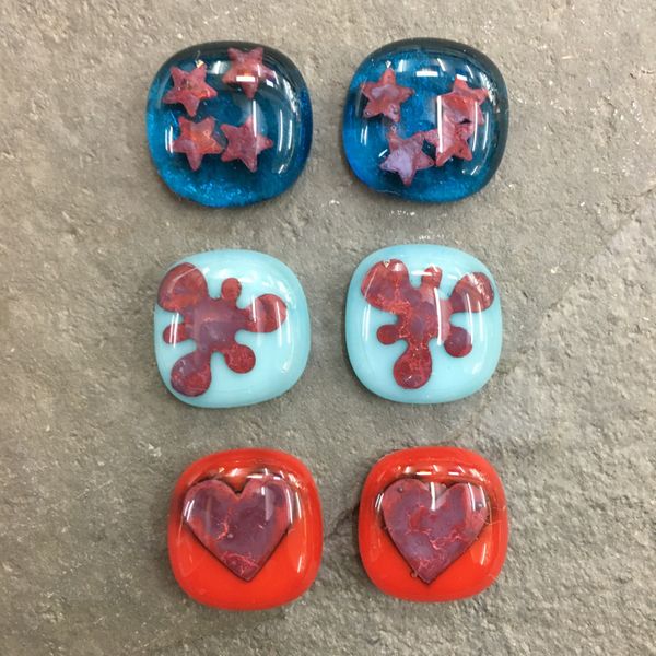 Learn to use inclusions in your fused glass at Rainbow Glass Studios with Eleanor Watson