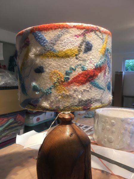 Lesley's finished lampshade
