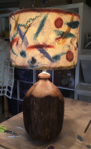 Lesley's illuminated lampshade