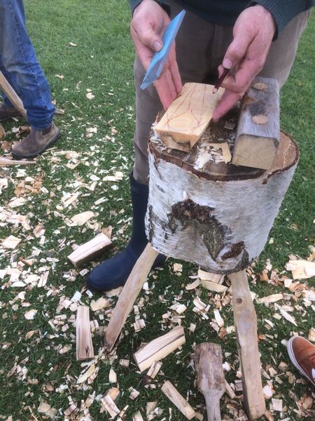 Marking out a spoon billet