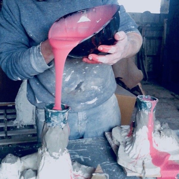 Sculpture Course: mould making with Olivia Clifton-Bligh at Bull Mill Arts Wiltshire