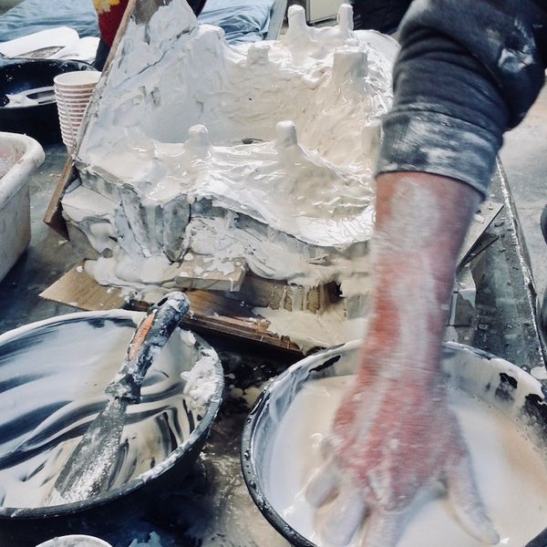 Sculpture Course: mould making with Olivia Clifton-Bligh at Bull Mill Arts Wiltshire