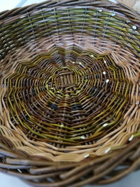 Finished willow fruit/bread basket