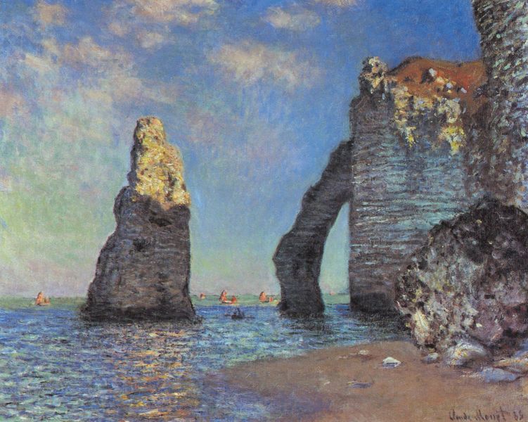 Monet seascape for Art & Wine Evening Impressionists inspiration