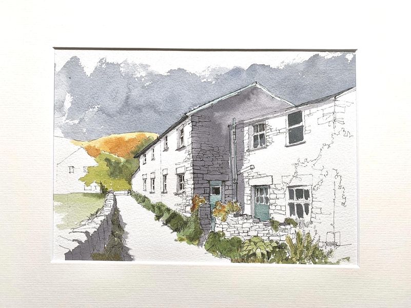 Line & Wash ...'Buildings in the Landscape' with John Harrison,  a Quirky Workshop at Greystoke Craft Garden, Lake District, Cumbria 