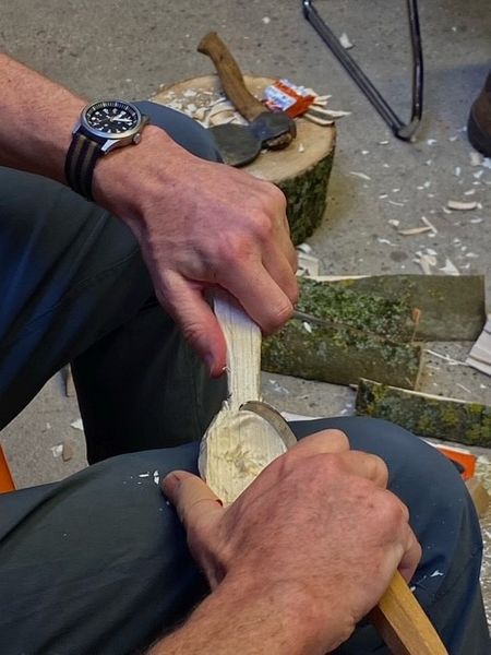 Spoon Carving Workshop at Stanwick Lakes