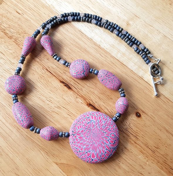 Sarah made this necklace.