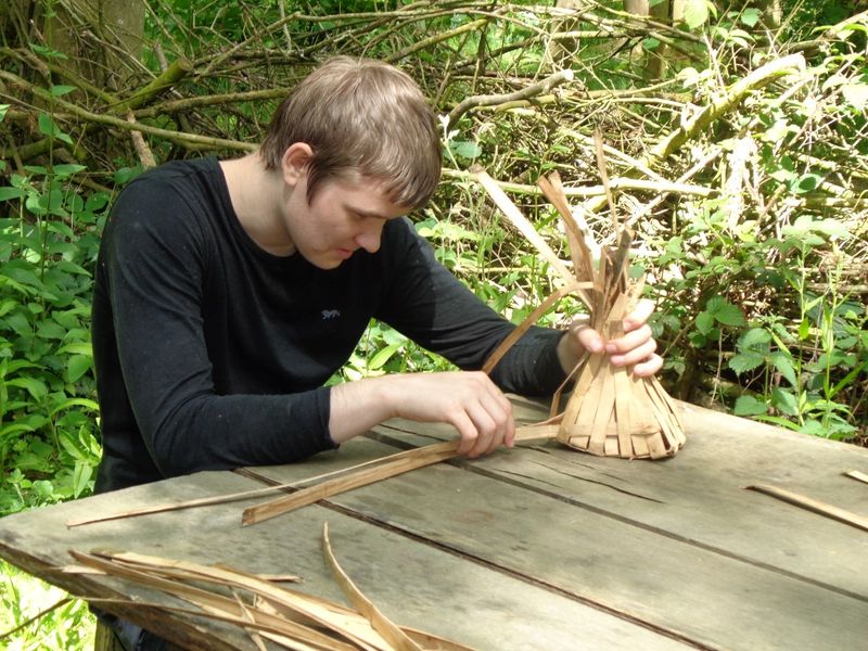 Bark basketry