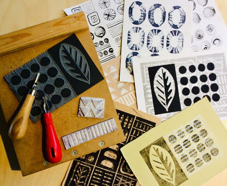 Experimental Printmaking inspired by Mid Century Design.