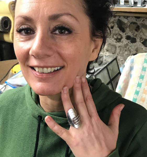 Student with her ring