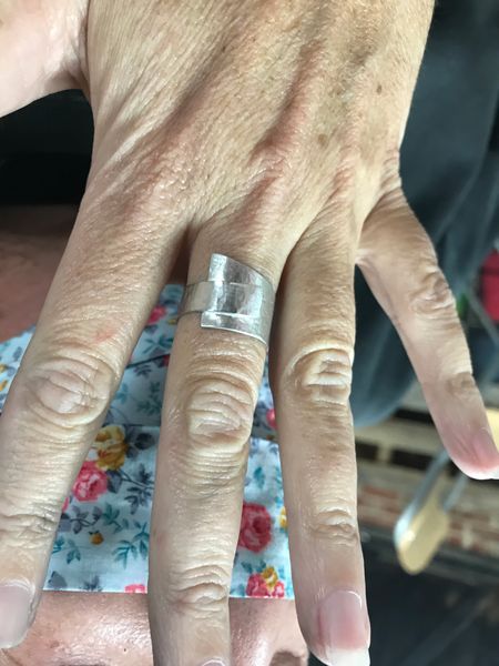 Student's fabulous fold-over ring