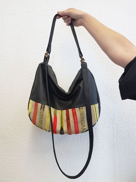 Leather Hobo bag, student's design.
