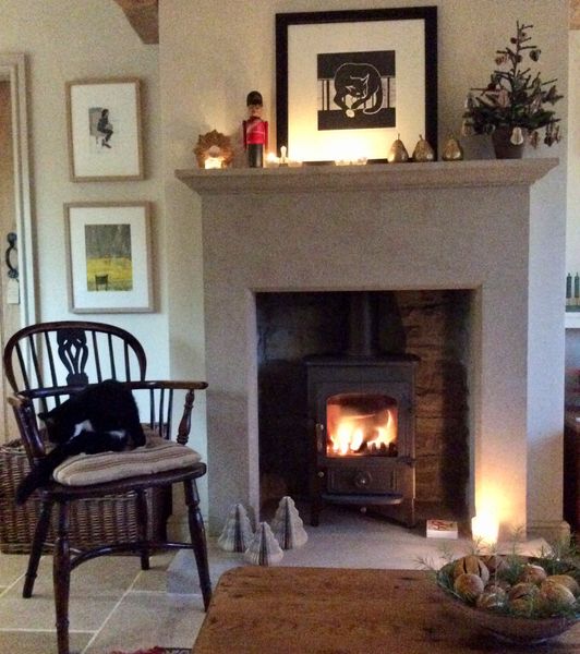 Linger a while by the wood burner.