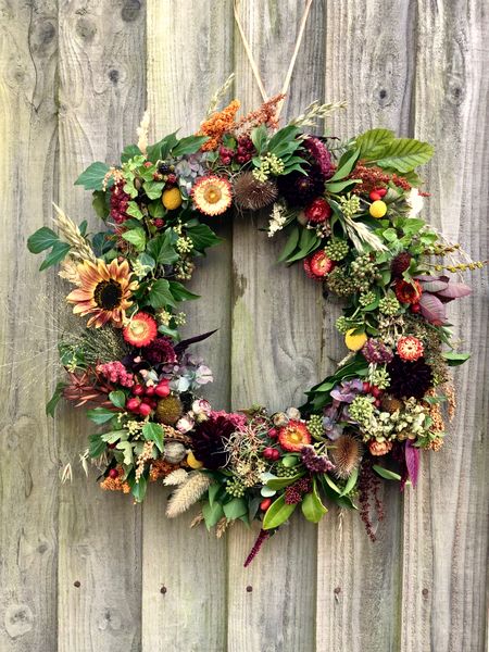 Eco wreath on moss