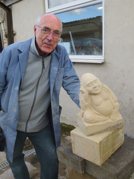 Pete with his Buddah