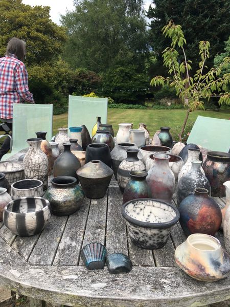 Naked Raku/saggarfired/raku and barrel fired pots