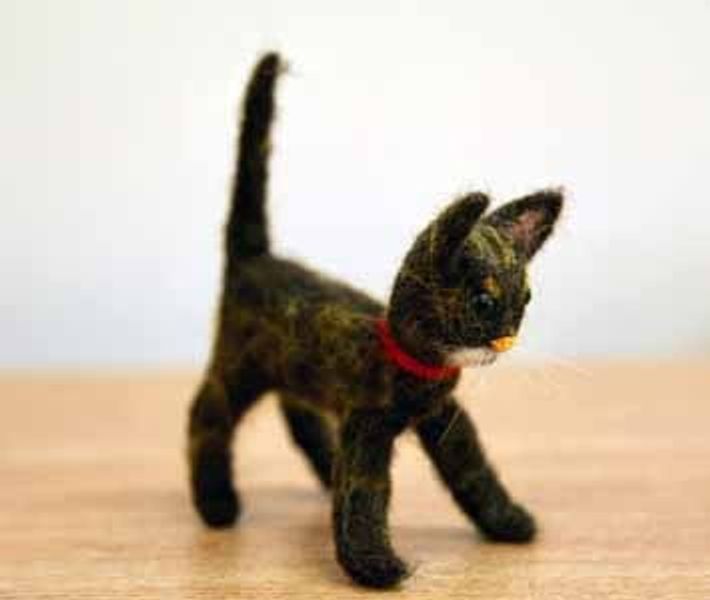 Little felted cat - Student