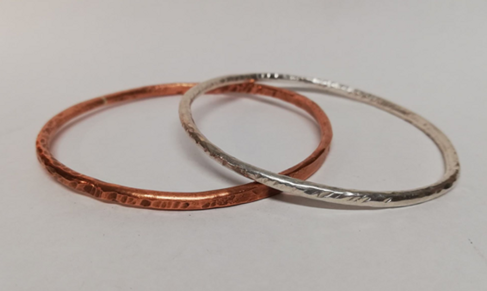 Copper and Silver bangles