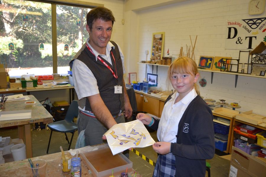 Portsmouth marbling artist James Mouland at BSC