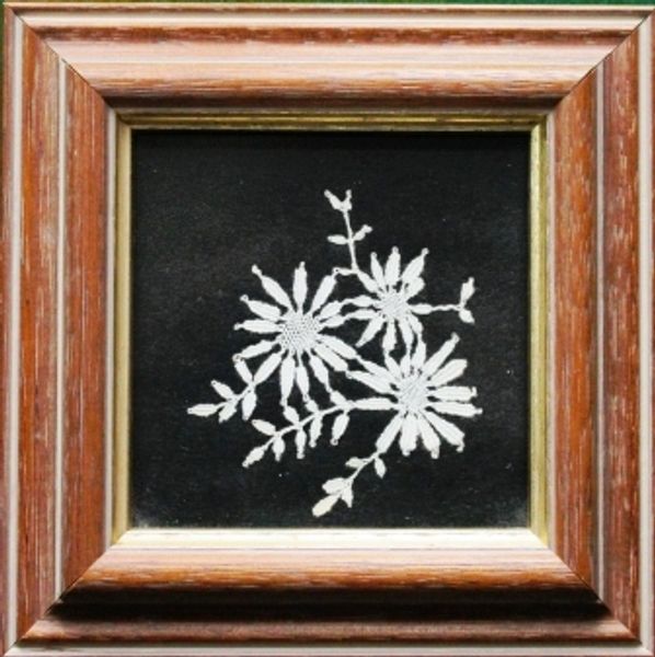 Bedfordshire Lace - Framed - Daisy Flowers #2