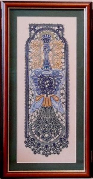 Russian Lace - Peacock (worked in colour Silks)