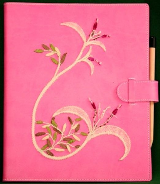 Cluny Lace - Flowers (Modern Design) on Diary Cover