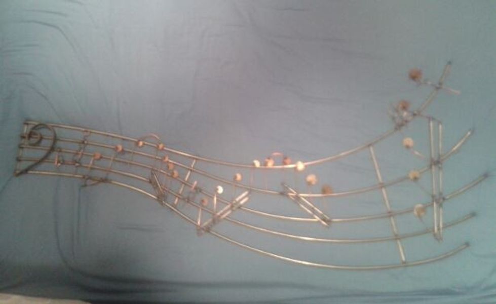 A fabulous piece of work by Kate, she had never welded before in her life. This scale of work is very difficult