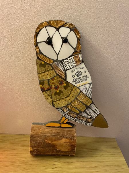 Barn owl created by student