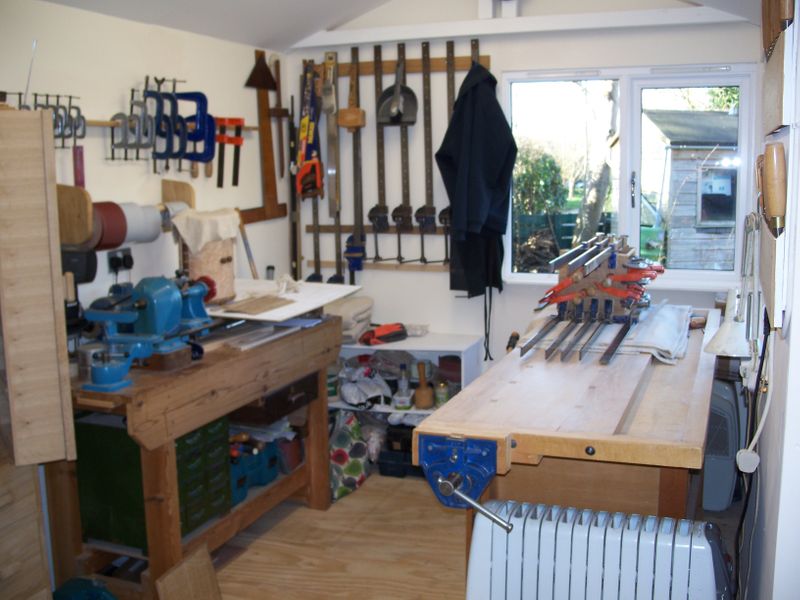 Inside my home based workshop