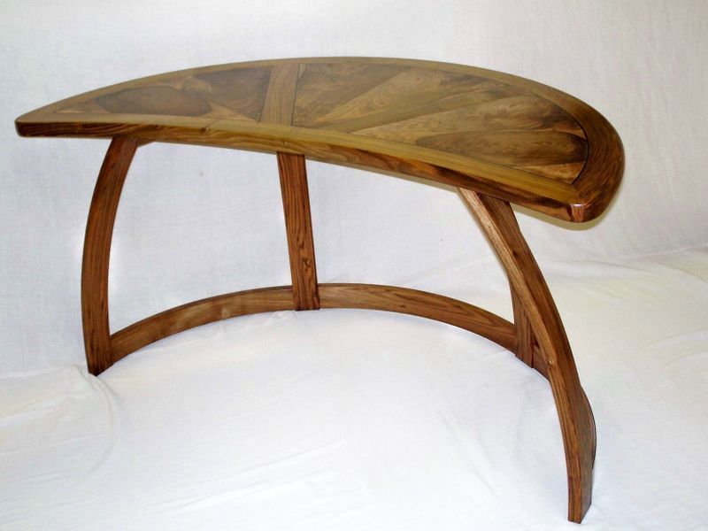 Desk in English Walnut. Created by Adrian Parfitt