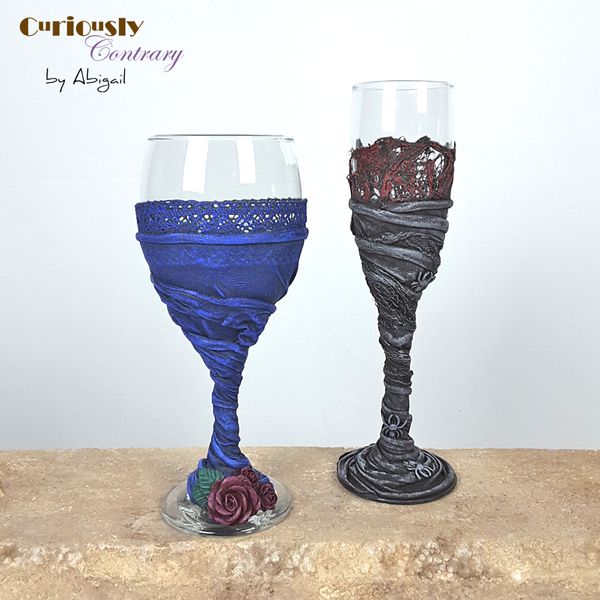 Fabric Sculpted Goblets by Curiously Contrary