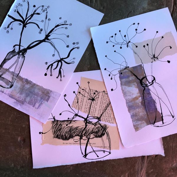 Have you tried drawing with stick and ink?