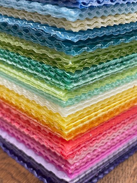 Rainbow Beeswax Sheets
