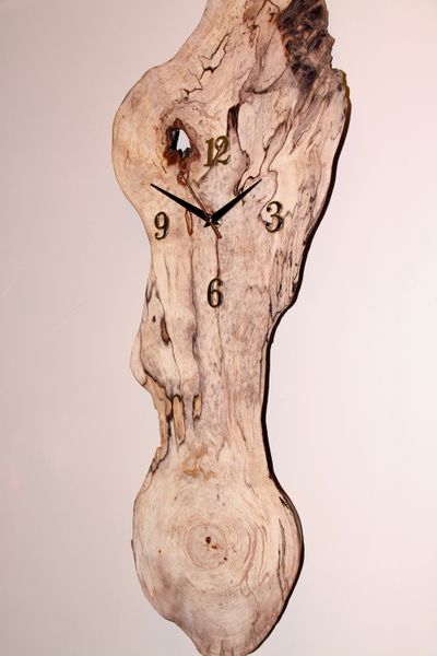 Spalted Ash, Wall Hanging Clock