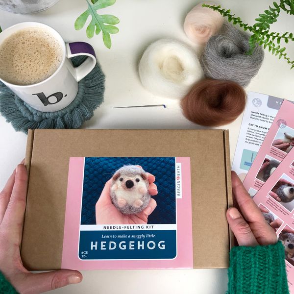 Needle Felted Hedgehog Kit - Bergin & Bath