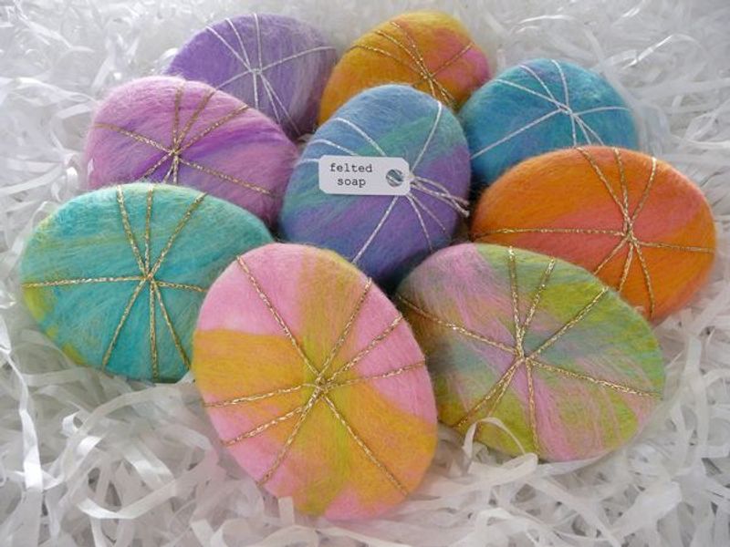 Wet Felted Soap, by Rosiepink