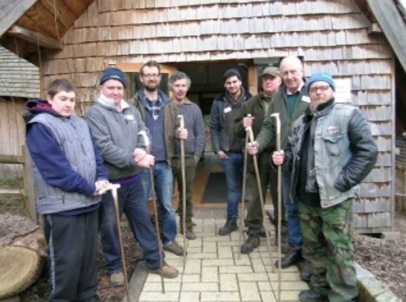 Walking stick making course - learn to make your own at Ecclesall Woods College Sheffield