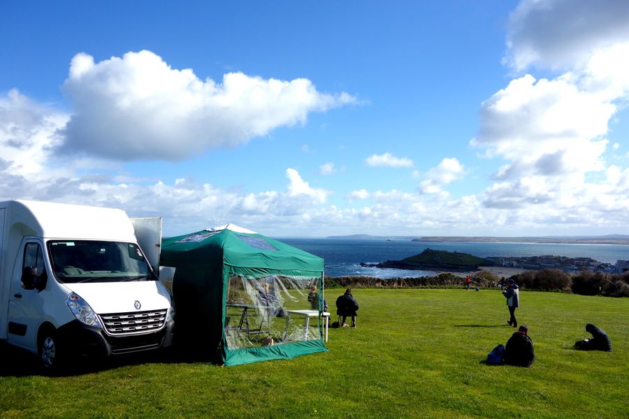 Mobile Printmaking Studio above St Ives - Cornwall