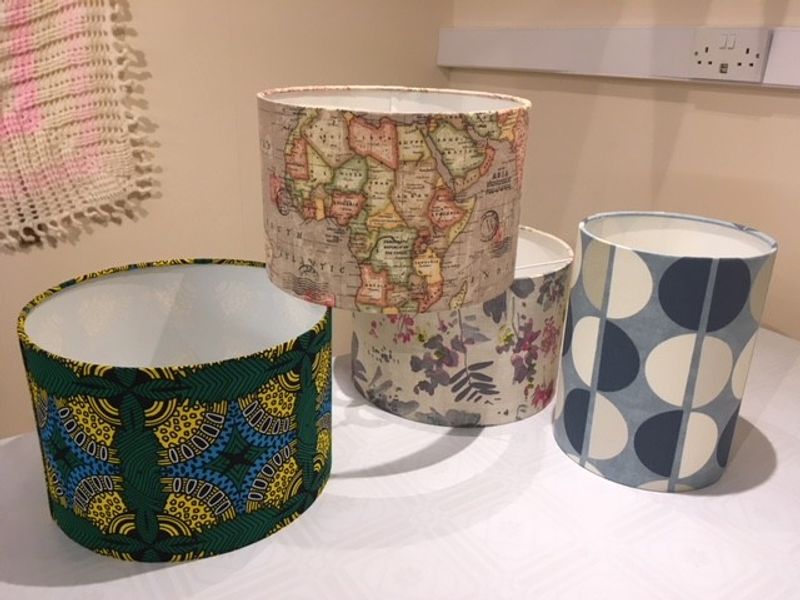 Vintage, Retro & African fabrics for lampshades