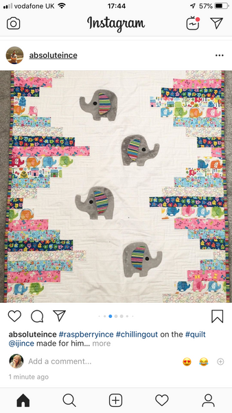Quilt made for Little Incy