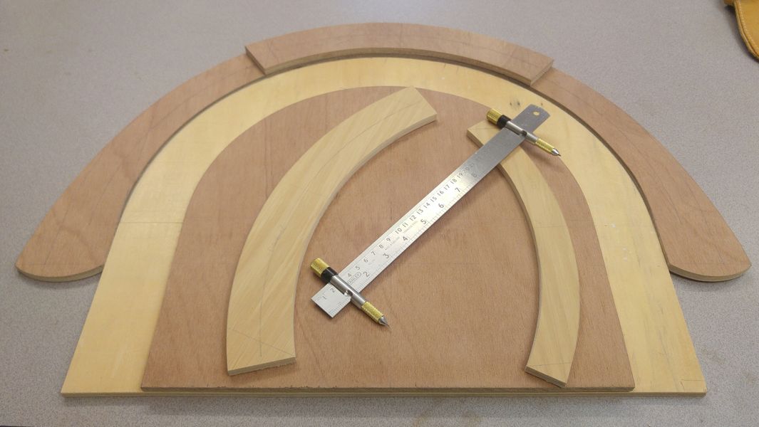 Making templates when you're home will help you make more chairs but also understand their geometry.