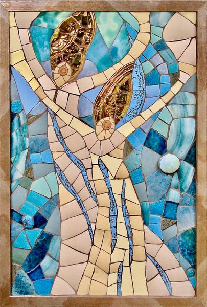 'Soul Tide' 
A mixed media mosaic wall hanging