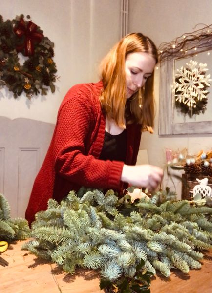 Christmas wreath making 