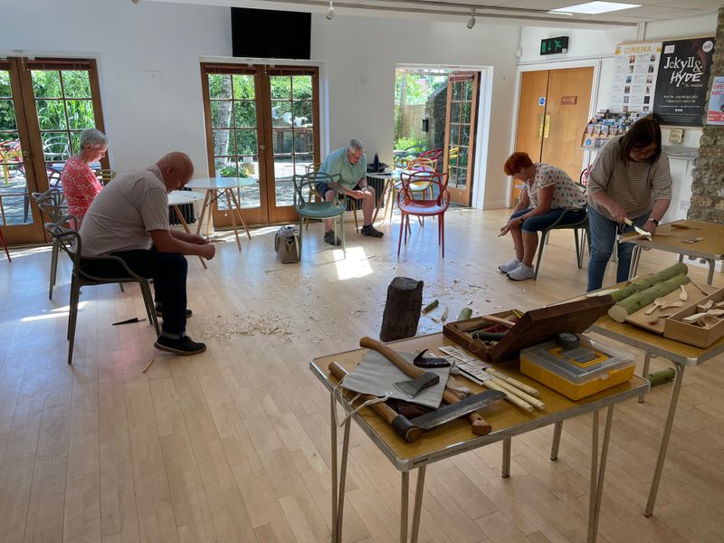 Carving at Helmsley Arts Centre