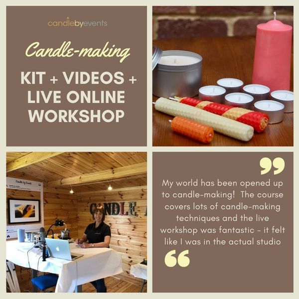 Candle making, kit, videos & LIVE online